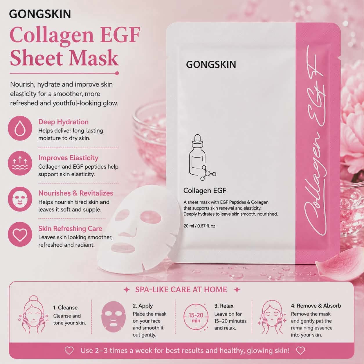 GONGSKIN Collagen EGF Sheet Mask